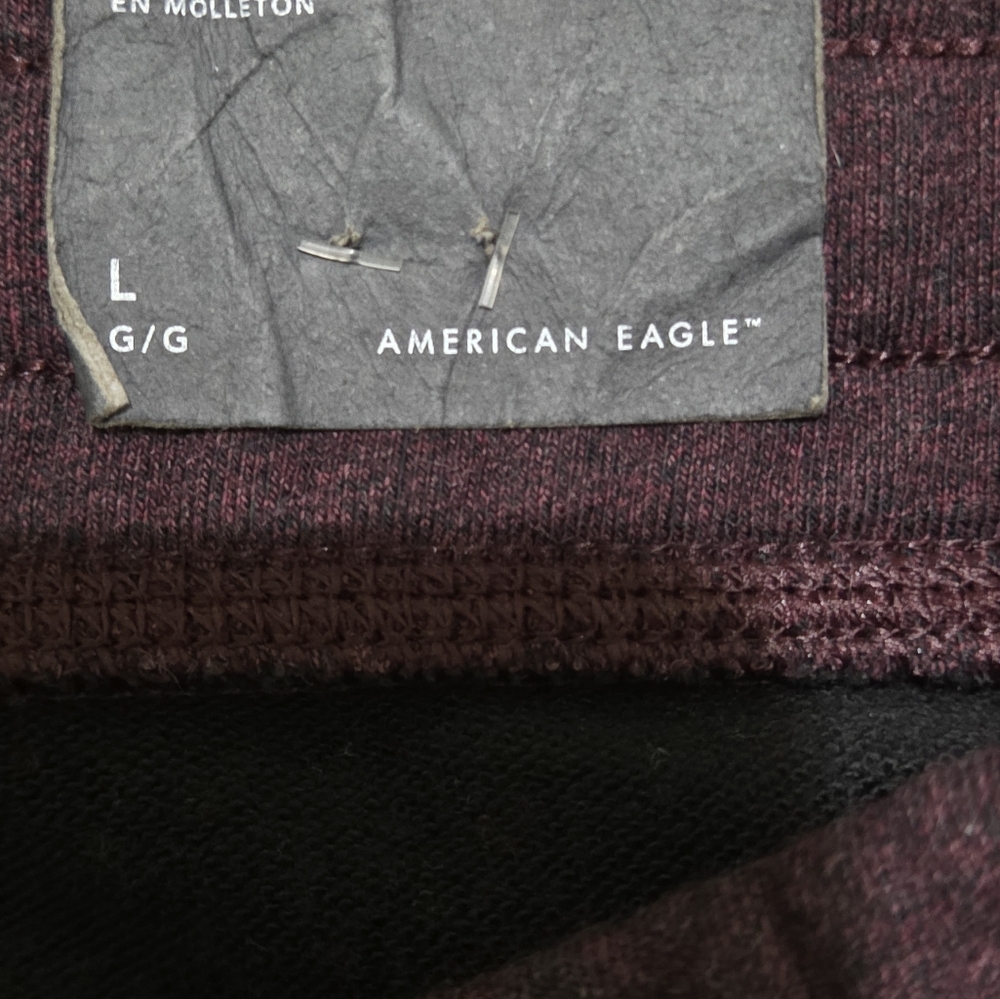 American Eagle Fleece Dark Plum Jogger Pants Mens  Active Loungewear Sz Large - Picture 12 of 16